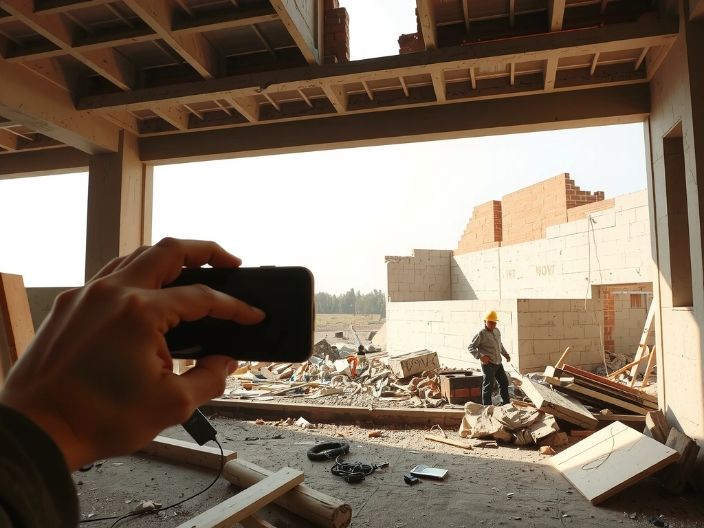 Průběh stavby mobil